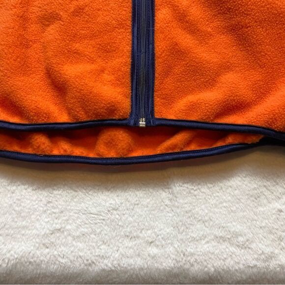 Timberland Orange Fleece Front Zip Vest Vintage Size Medium - Picture 9 of 11